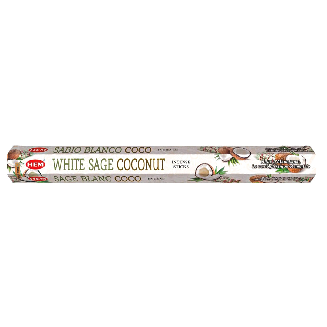 White Sage Coconut Incense Sticks