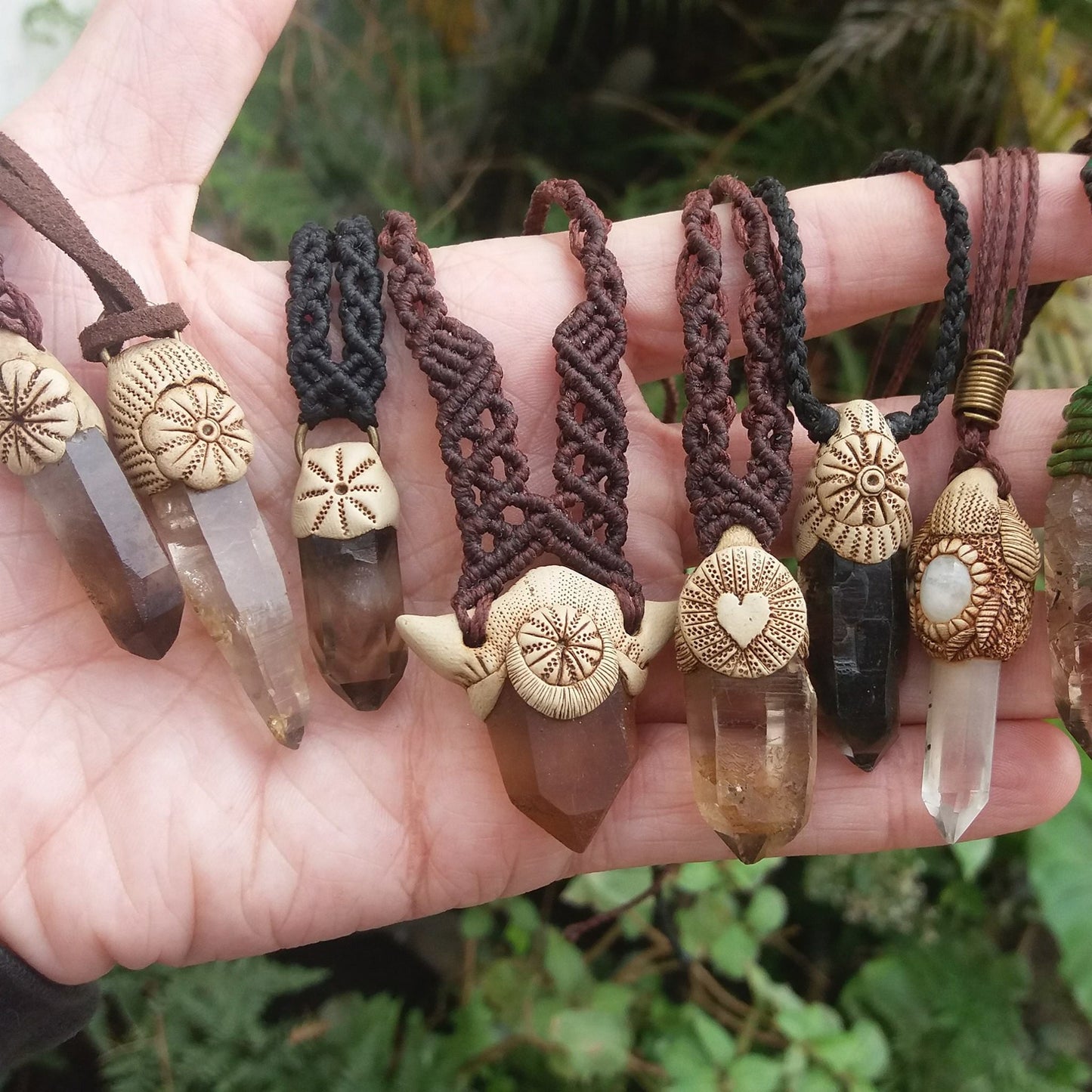 Rosy Enchantment Mushroom Pendant