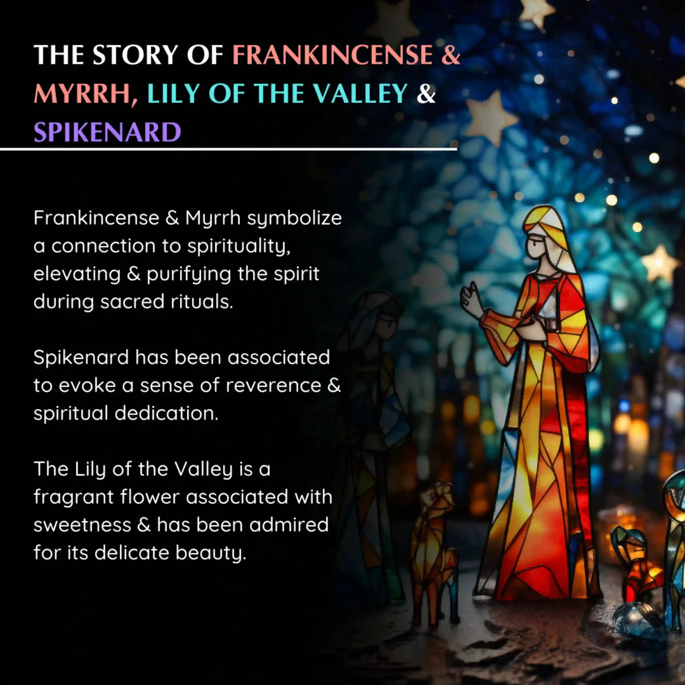 Frankincense, Myrrh & Rose of Sharon Anointing Oils Gift Set