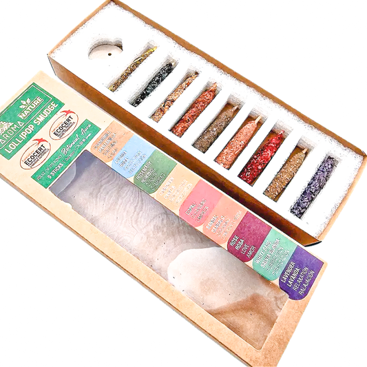 Aroma Lollipop Smudge Sticks With Holder