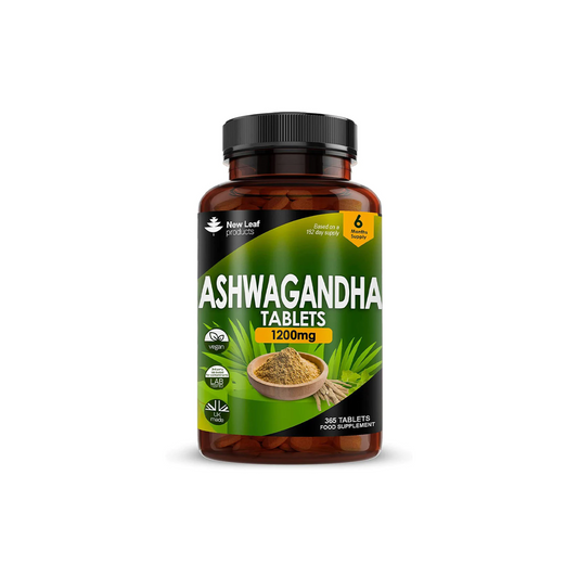 Ashwagandha 1200mg Root Extract - High Strength -365 Vegan Tablets