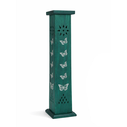 Butterfly Tower Incense Holder – Wooden (Coloured)