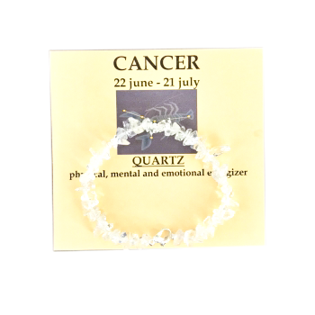 Cancer Bracelet with Quartz
