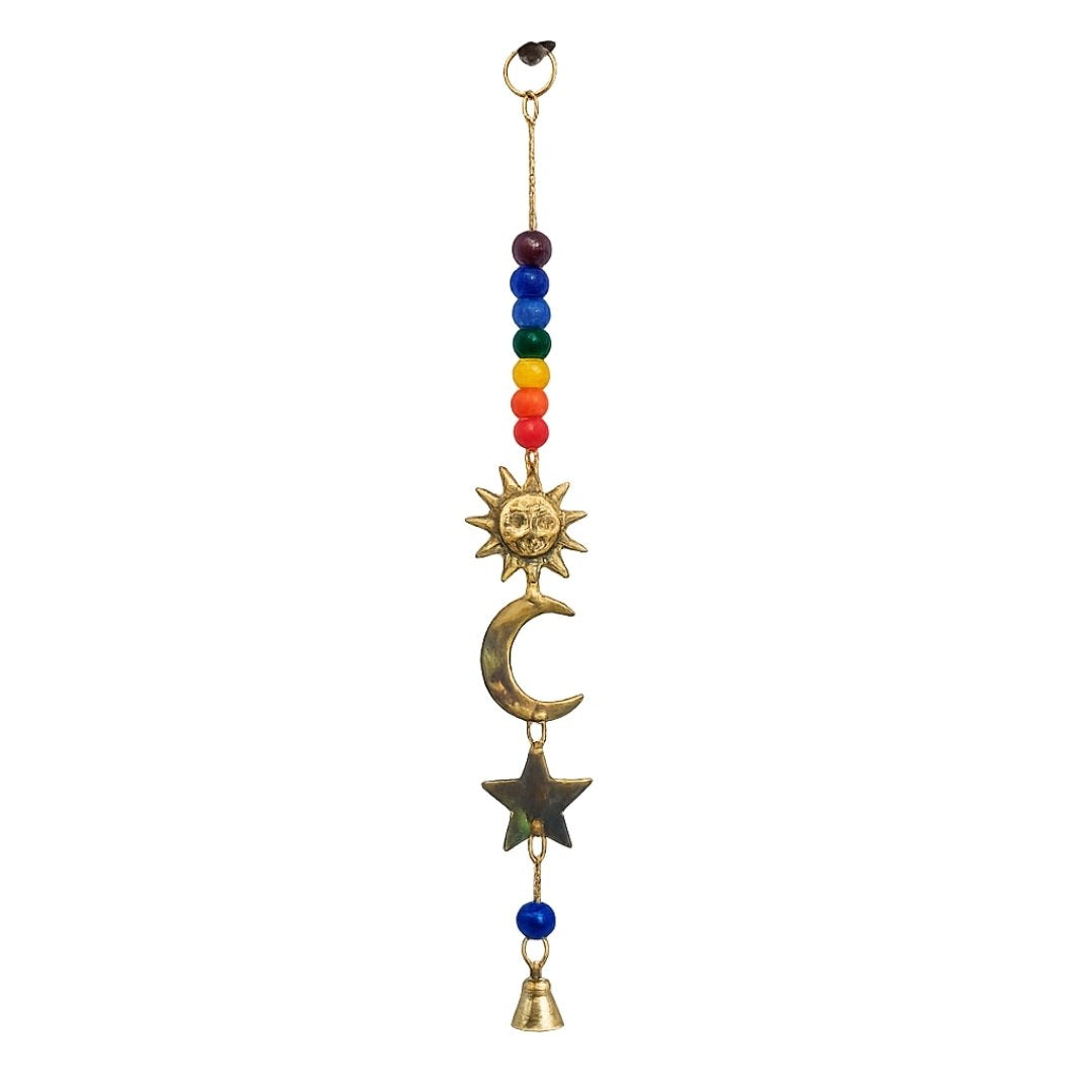 Chakra Celestial Windchime – Brass Hanging Bells