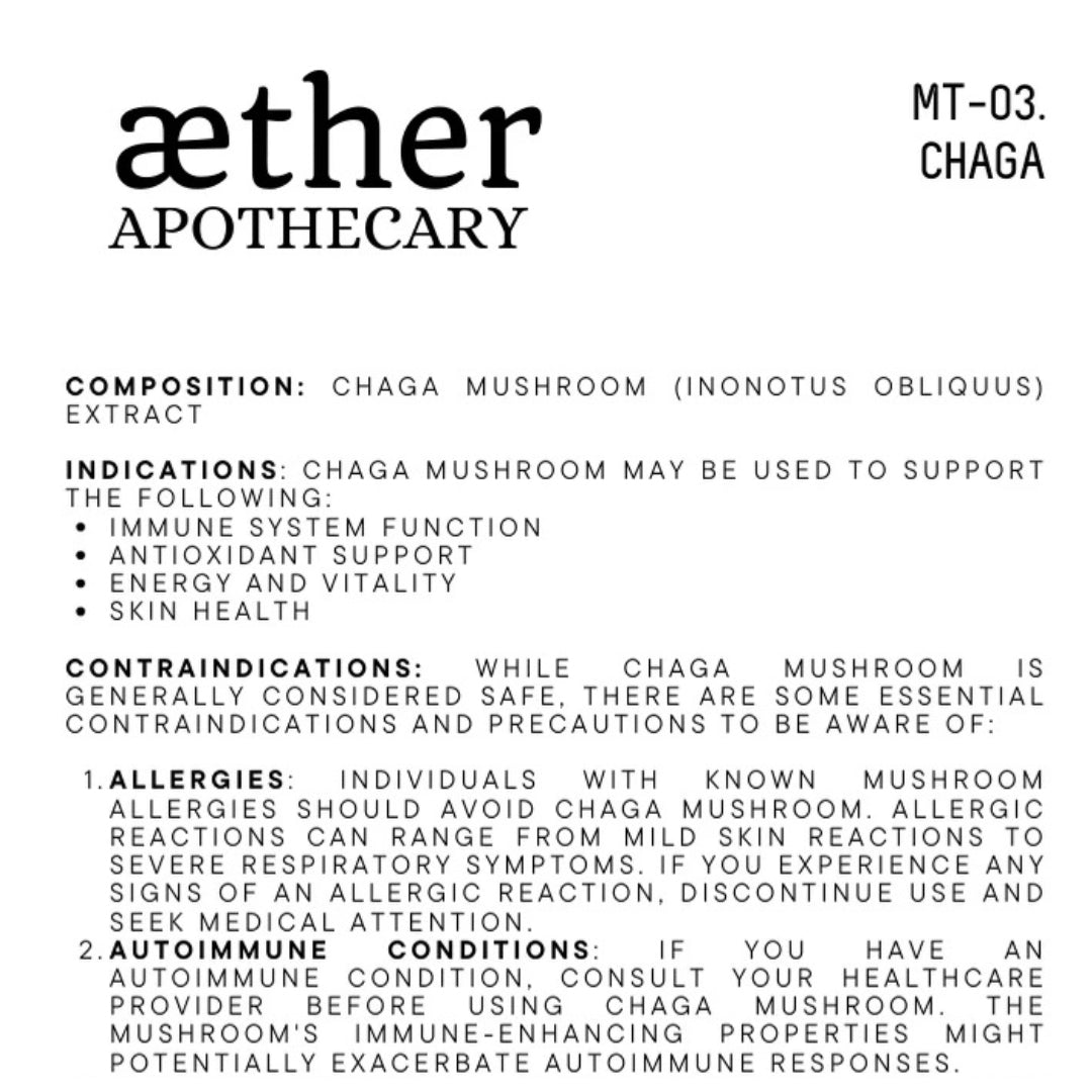 Chaga Tincture 30ml