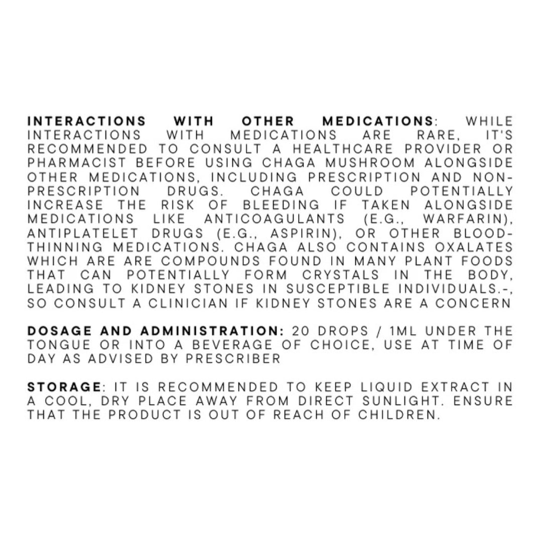 Chaga Tincture 30ml