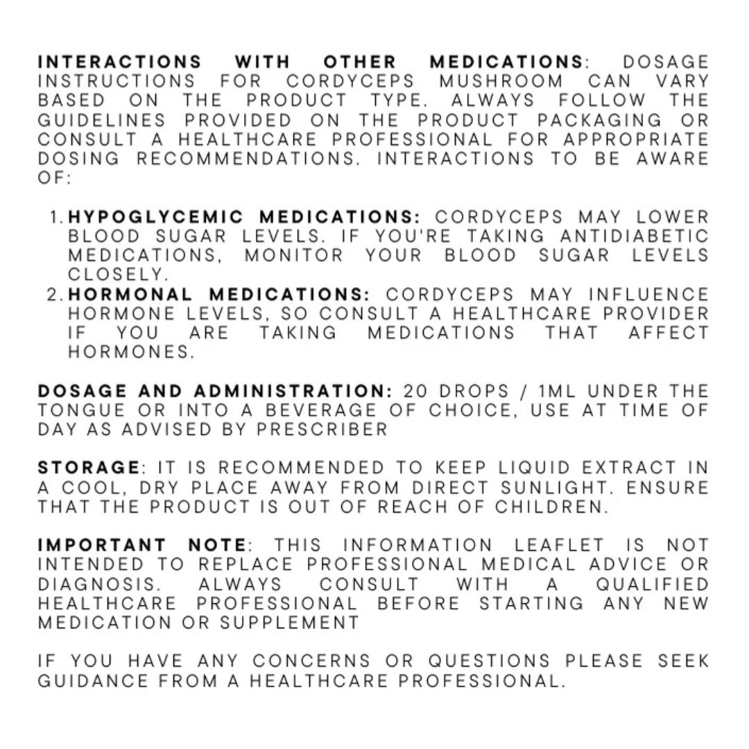 Cordyceps Tincture 30ml