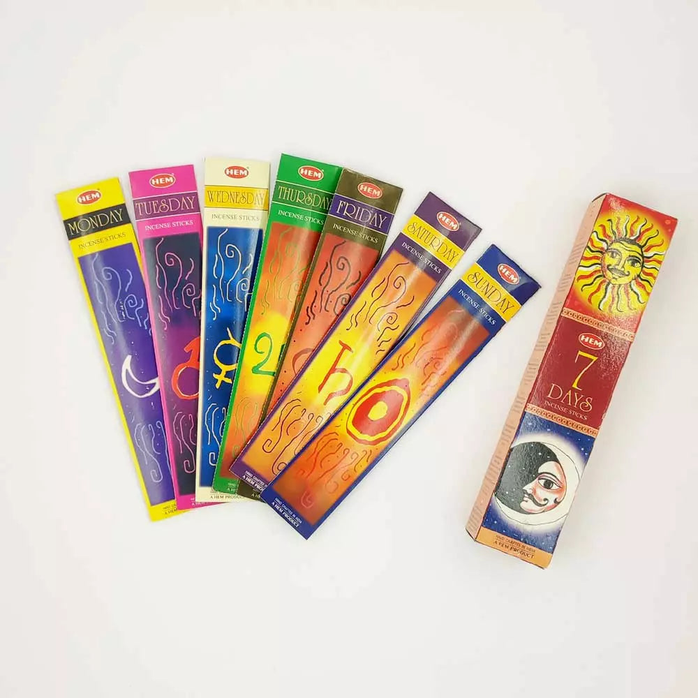 7 Days Incense Sticks Set
