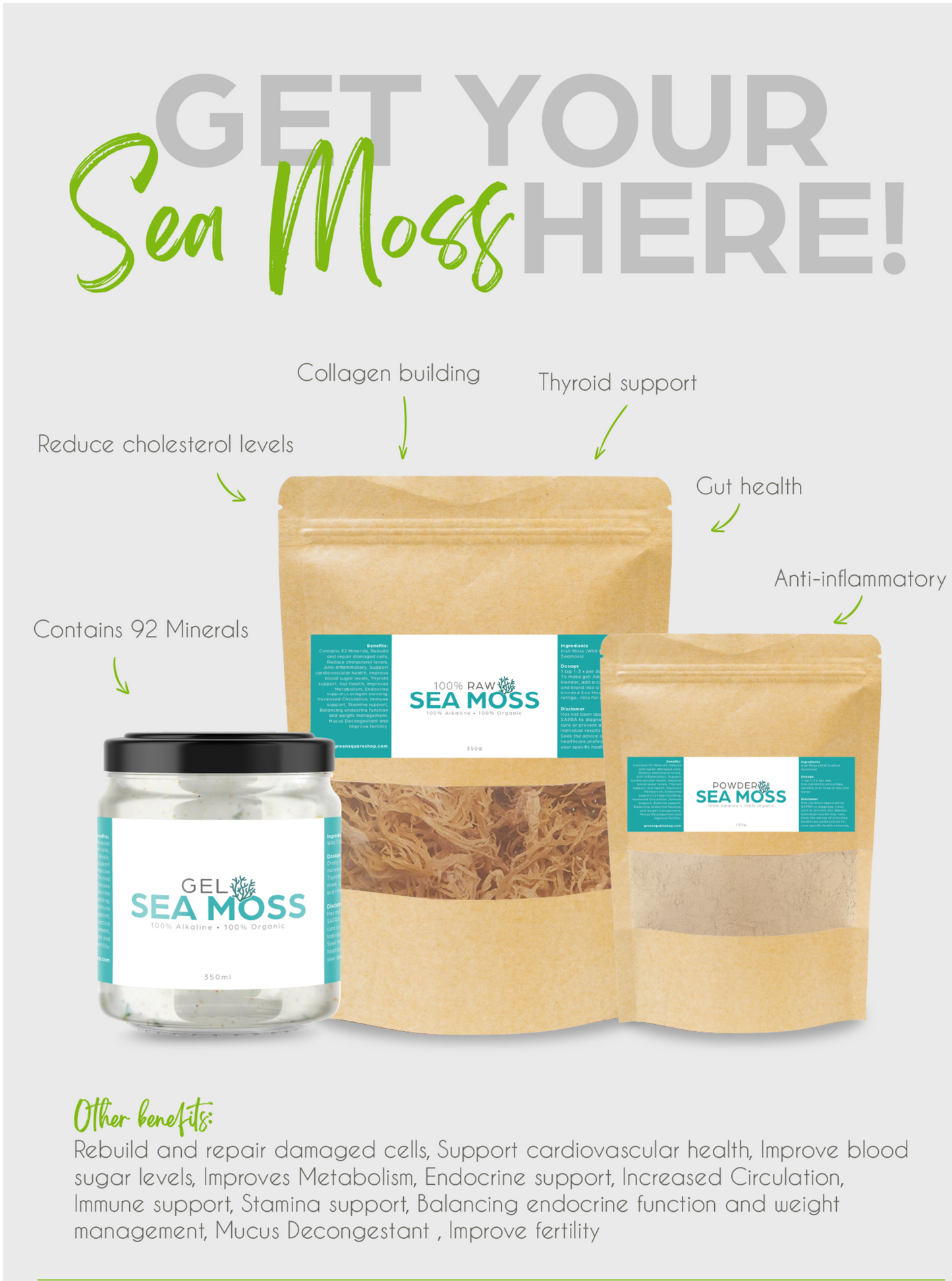 Sea moss for sale secunda 