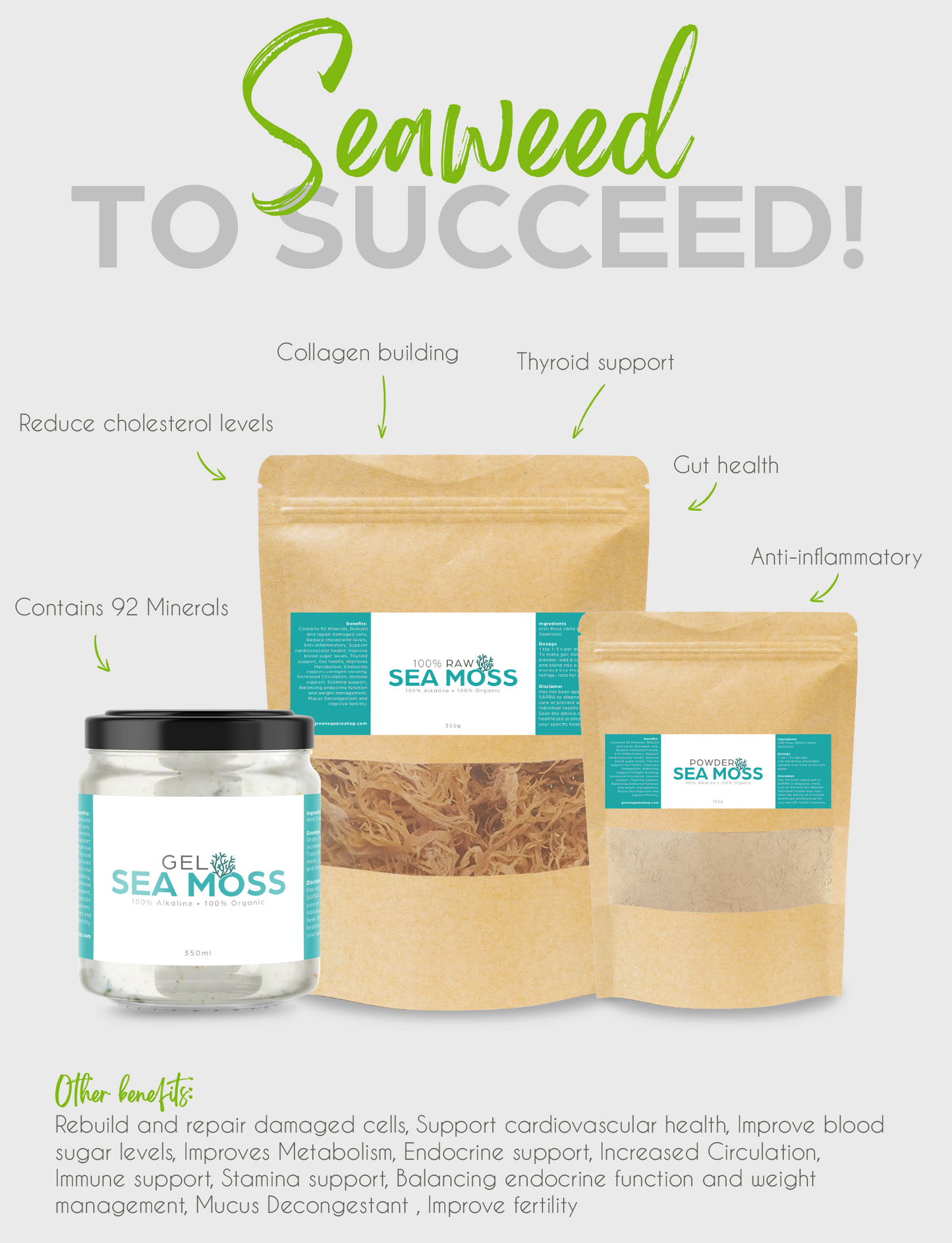 Irish Moss - Wild Crafted Sea Moss Powder