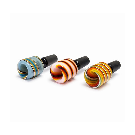 Swirl Glass Bowl 14mm Male – Assorted Colours