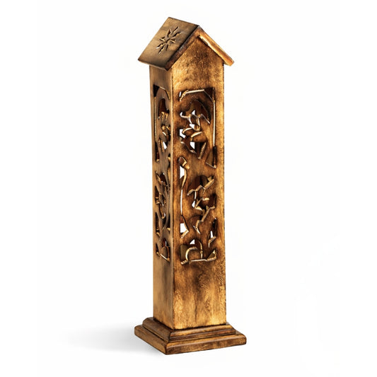 House Tower Incense Holder – Wooden