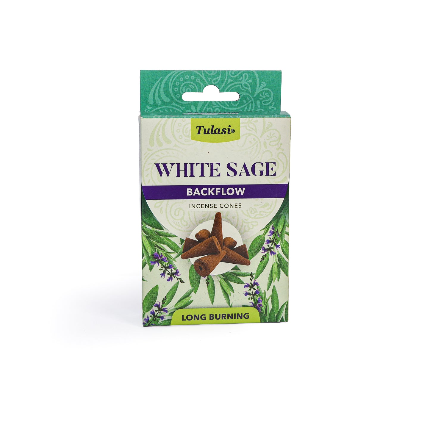 White Sage Backflow Incense Cones (10) – Tulasi