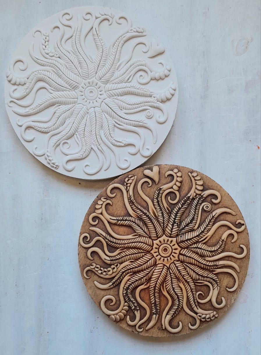 Mystical Mushroom Resin Incense Holder