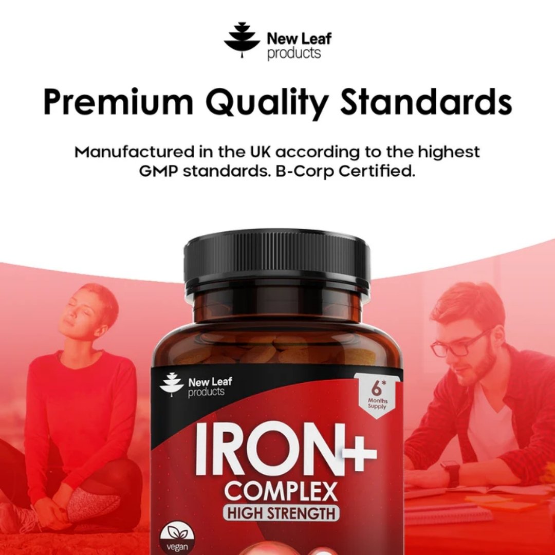 Iron Complex Tablets 18mg with Vitamin C & B12