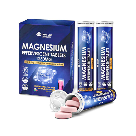 Magnesium Glycinate Effervescent High Strength Supplement Tablets - 2 months