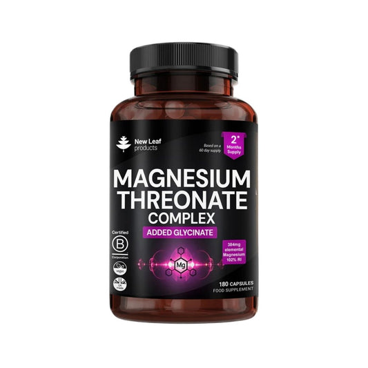 Magnesium Threonate & Glycinate Complex Capsules 2550mg