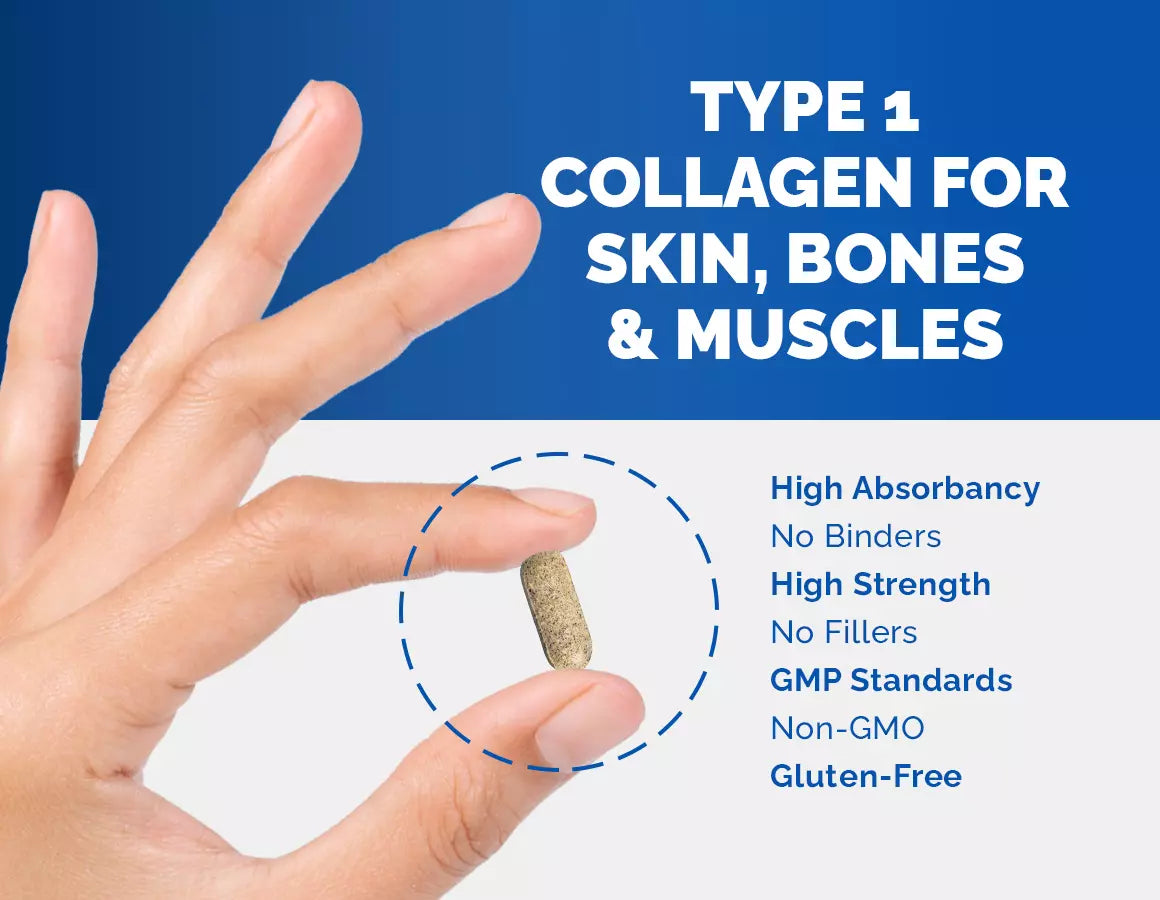 Super Collagen Supplement Type 1 100% Marine Collagen- 60 Tablets