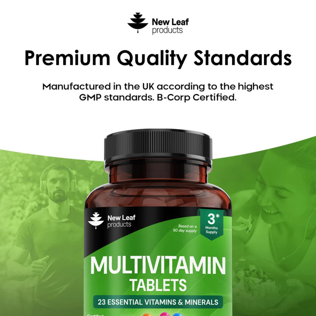 Multivitamin Tablets – 23 Essential Vitamins & Minerals