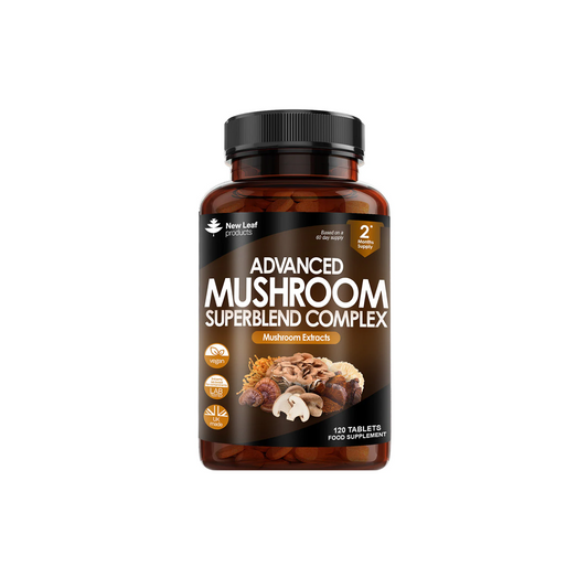 Mushroom Complex - Superblend Of 6 Mushroom Extracts - 120 High Potency Tablets