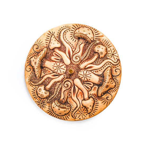 Mystical Mushroom Resin Incense Holder