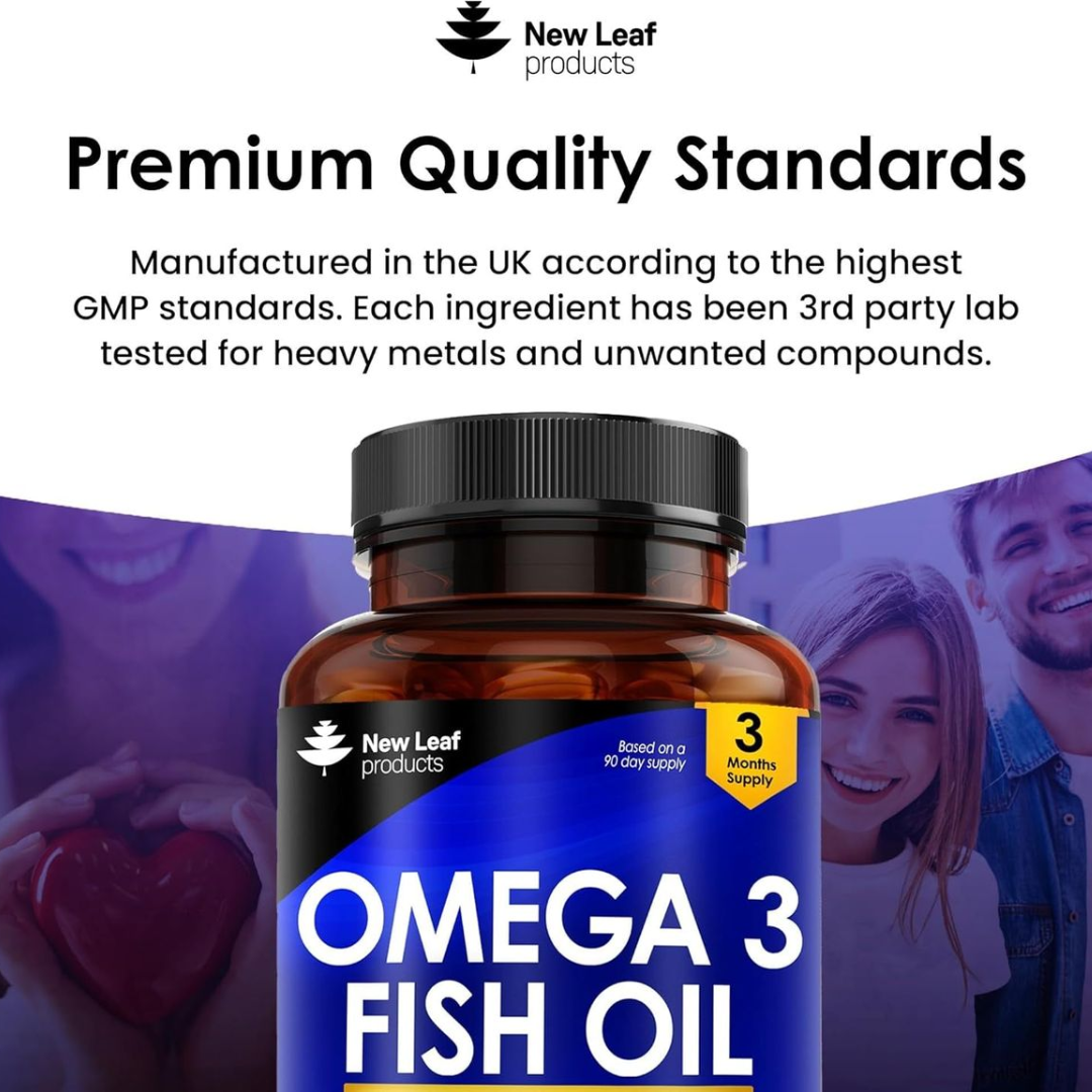 New Leaf Omega 3 Capsules 2000mg 3 Months
