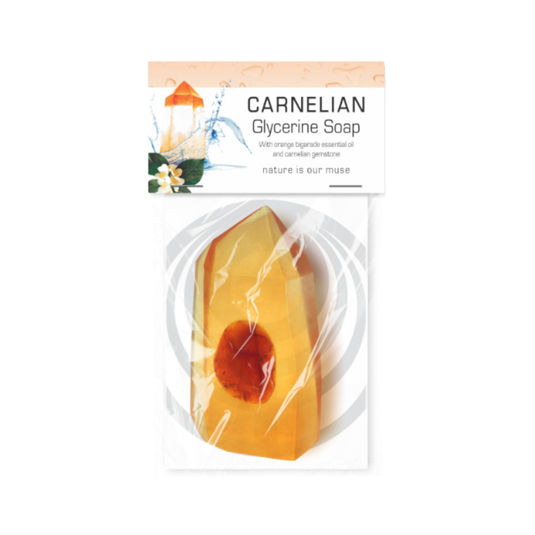 Carnelian crystal soap