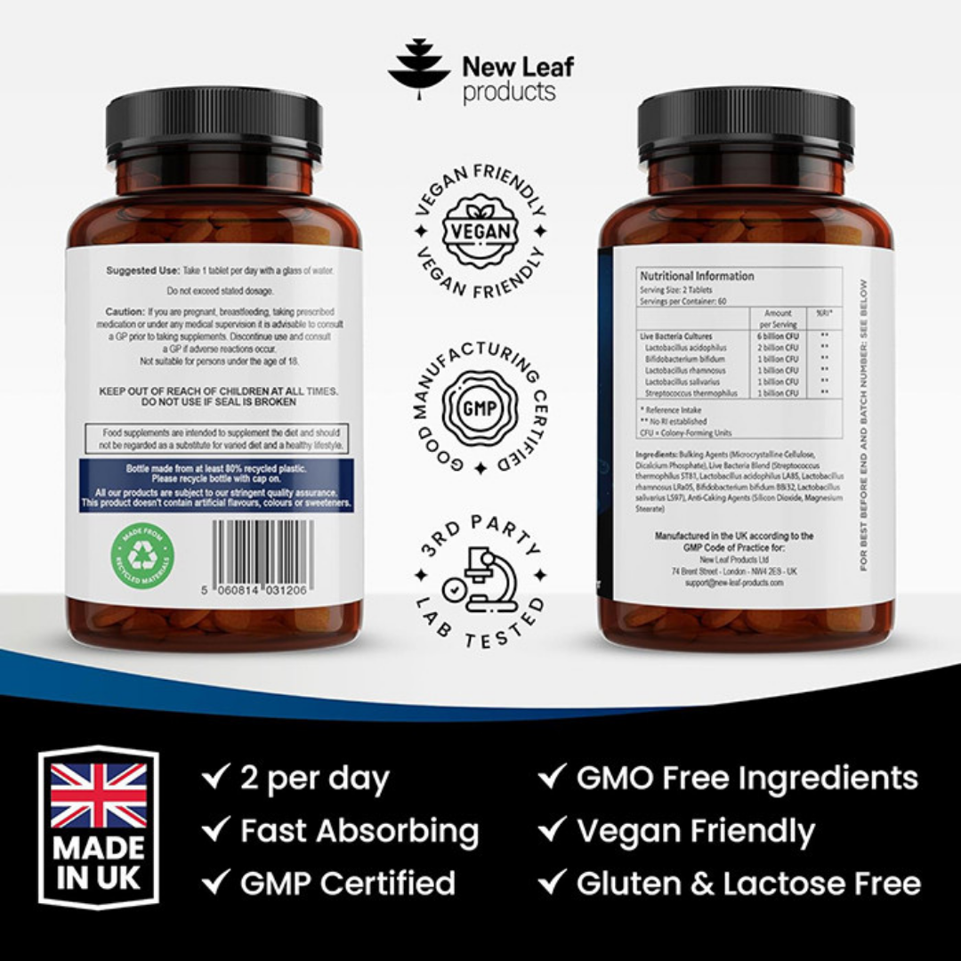 Probiotic Multi Strain Tablets - 2 months supply