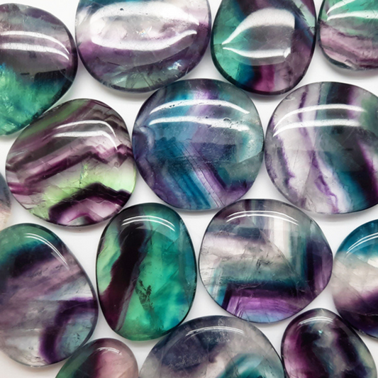 Rainbow Fluorite Palm Stones