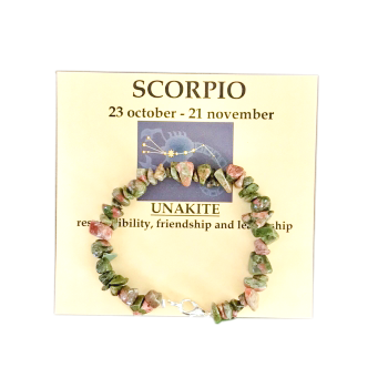 Scorpio Bracelet with Unakite
