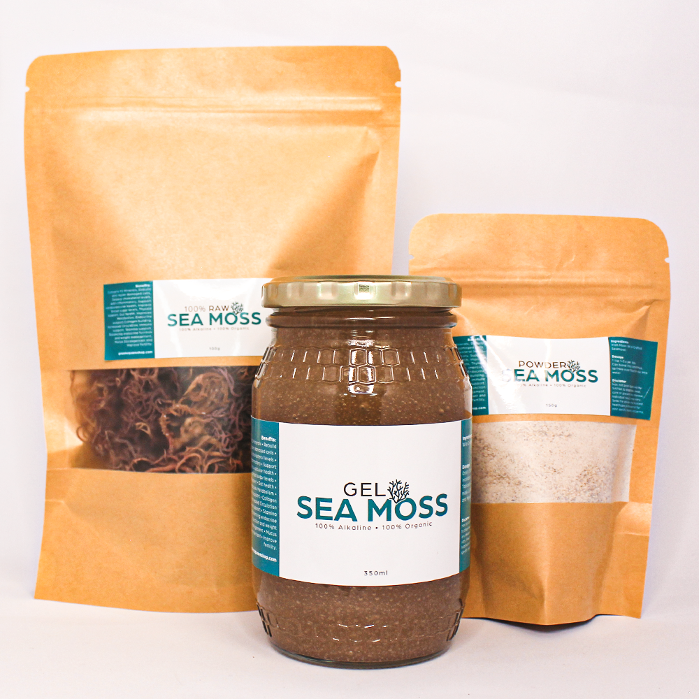 Sea Moss Raw - Wild Crafted Sea Moss Irish Moss - Purple or Gold