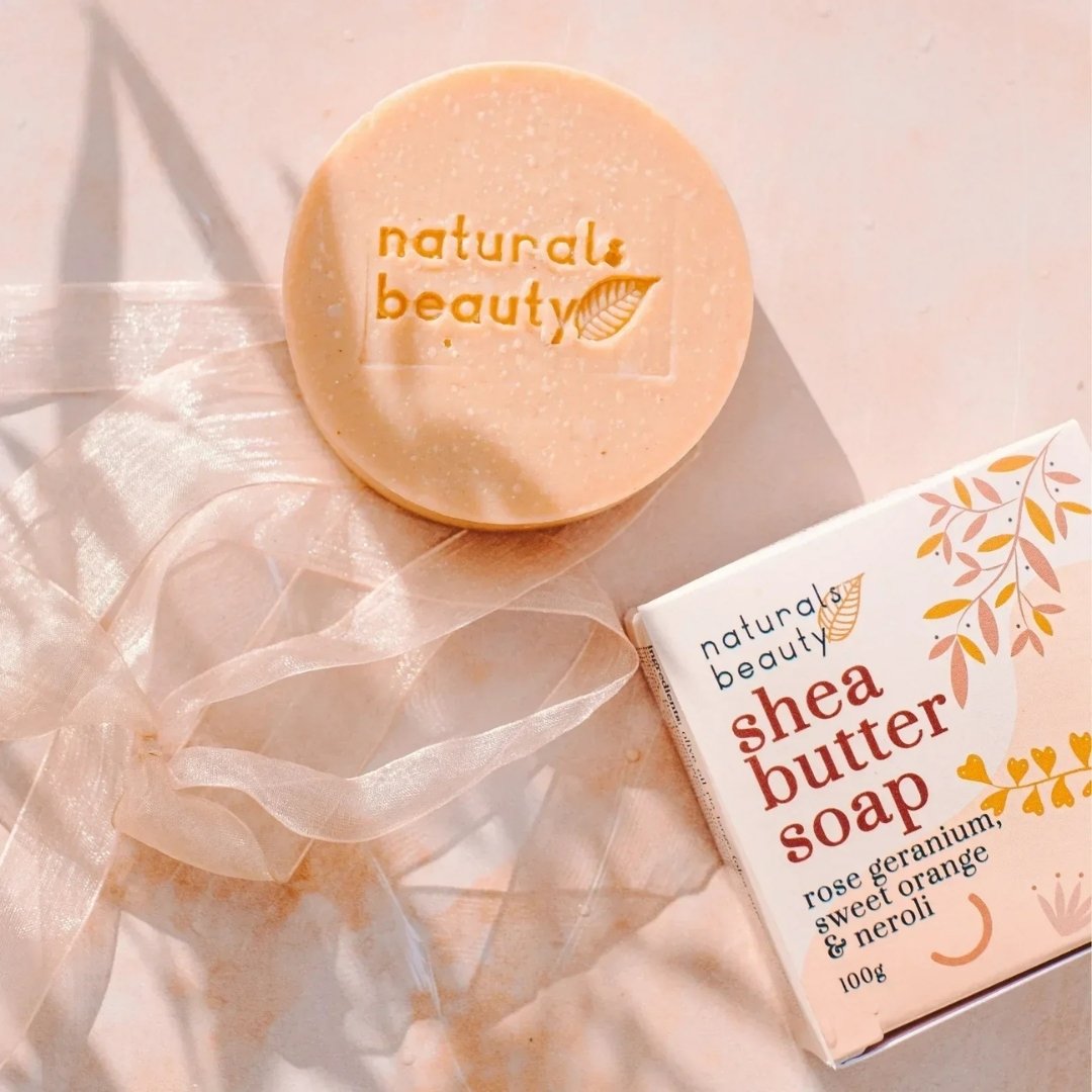 Shea Butter Soap Bar 100g – Rose Geranium, Sweet Orange & Neroli