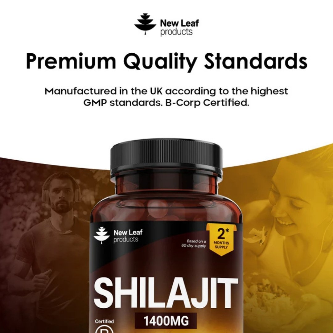 Shilajit 1400mg Capsules (20:1 Extract)