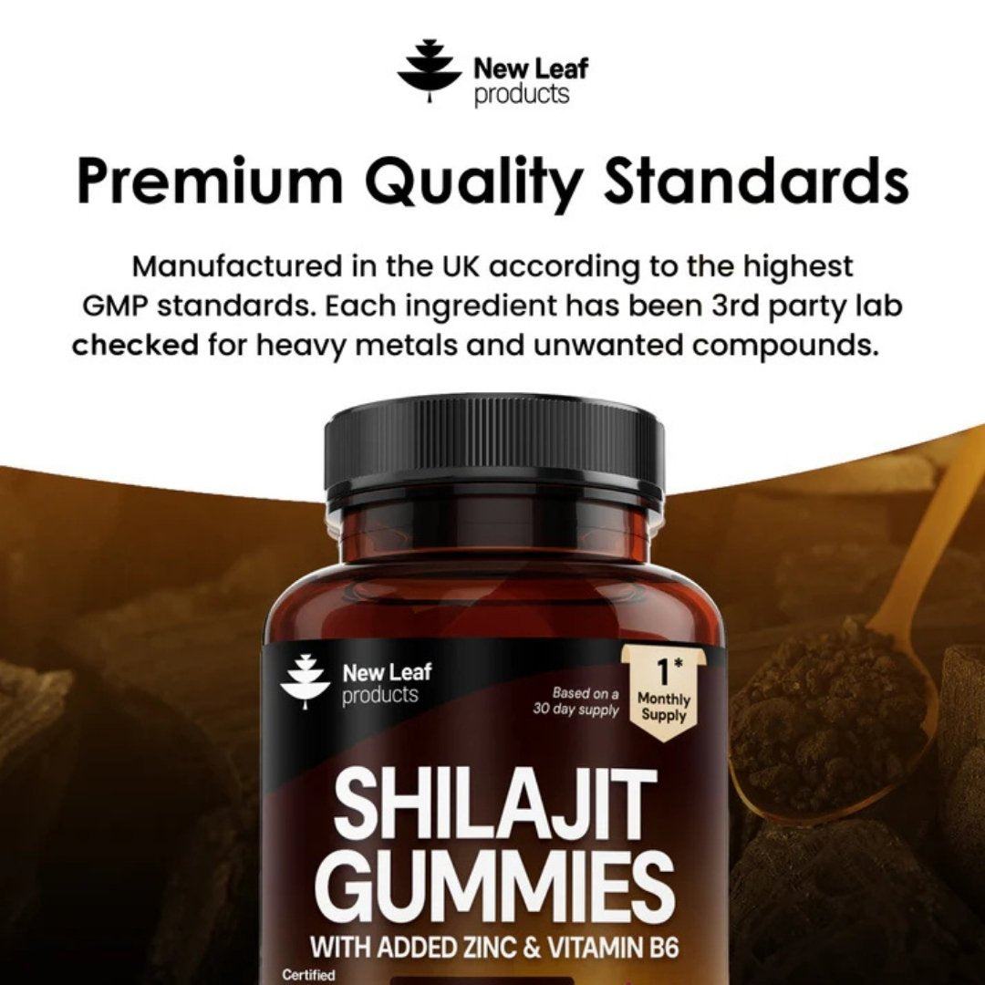 Shilajit Gummies 3000mg with Zinc & Vitamin B6