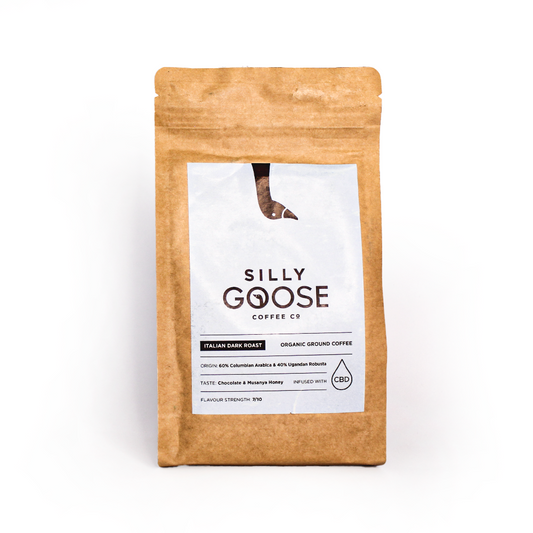 Silly Goose - Italian Dark Roast CBD Coffee - Ground