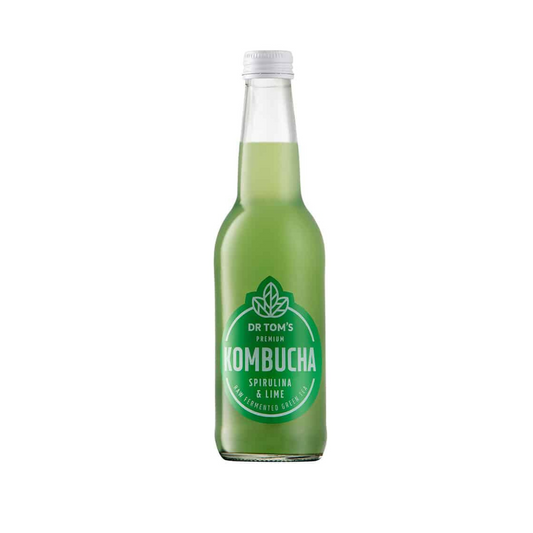 Dr Tom’s Kombucha - Spirulina & Lime Kombucha 350ml