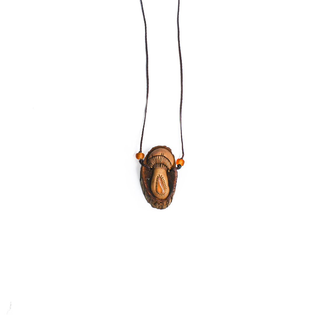Sunlit Forest Mushroom Pendant