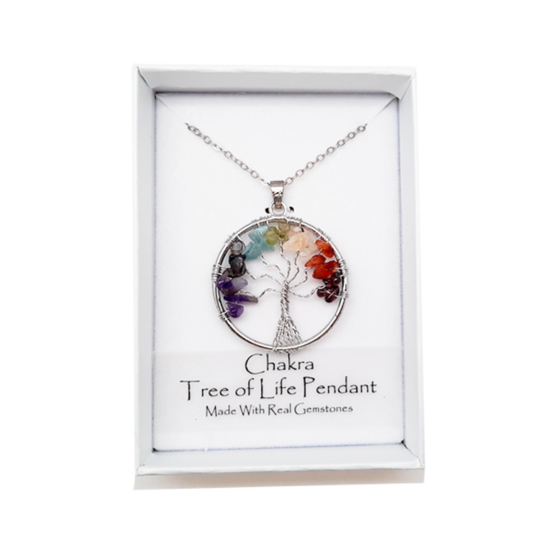 Tree of Life Chakra Necklace in gift box