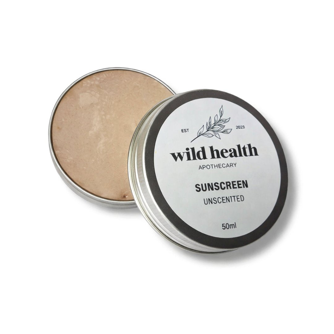 Unscented Natural Sunscreen 50ml – SPF Protection