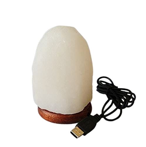 USB Natural White Salt Lamp | Color Changing