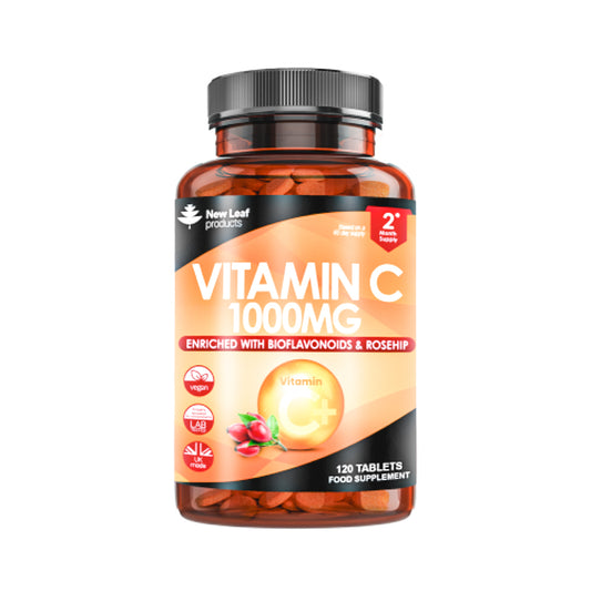 New Leaf High Strength Vitamin C + Rosehip 120 caps