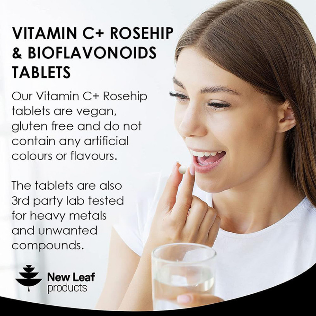 New Leaf High Strength Vitamin C + Rosehip 120 caps