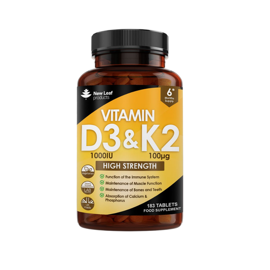 Vitamin D3 & K2 Tablets 183 Tablets