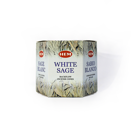 White Sage Backflow Incense Cones