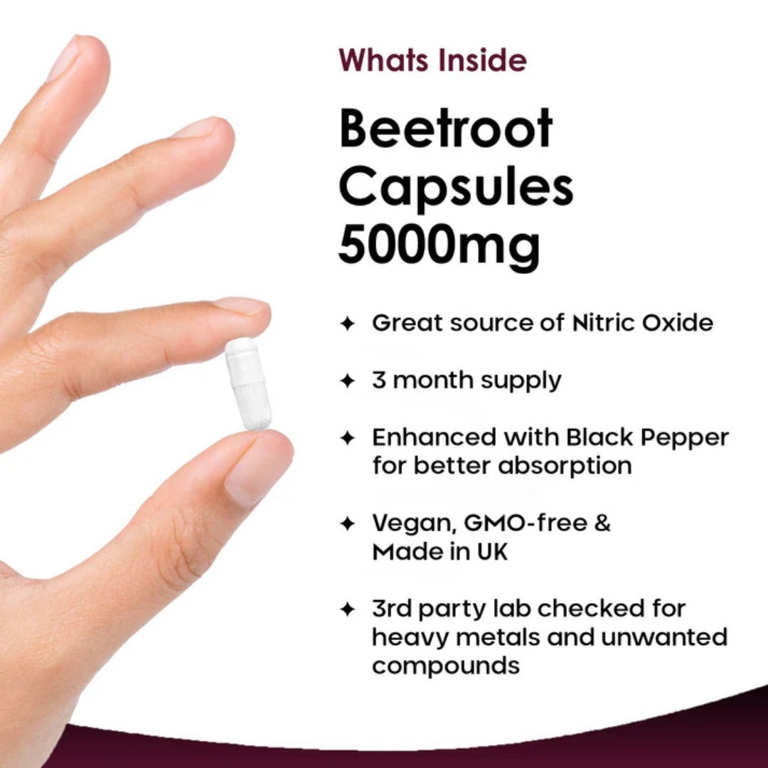Beetroot Capsules With Black Pepper - 3 months