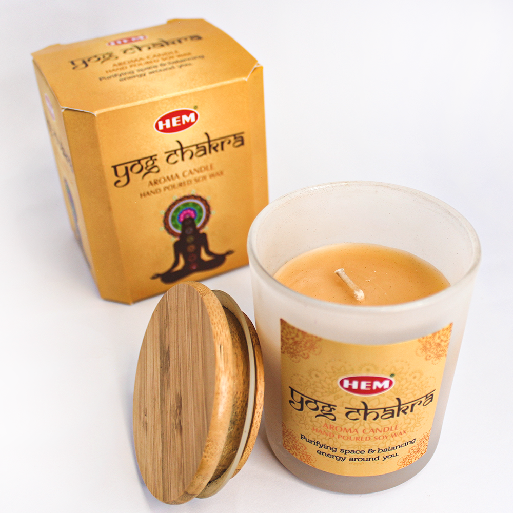 Yog Chakra Aroma Candle - Hand Poured Soy Wax