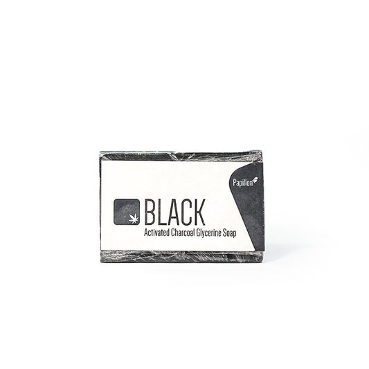 Papillon Black Activated Charcoal Soap 100g