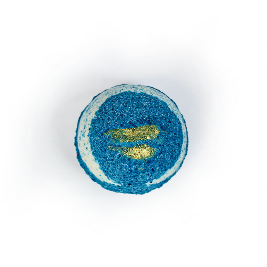 Blue & Gold Bath Bomb - Sunken Treasure