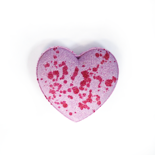 Purple Bliss  - Purple & Pink Heart-Shaped Bath Bomb