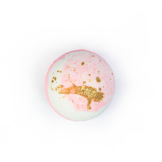 Pink & Gold Bath Bomb - Rose Gold